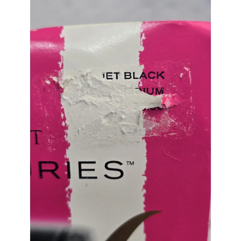Victoria’s Secret Lasting Luxuries Pantyhose Jet Black Size M New Control Top